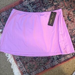 Anne Cole Lavender Swimwear skirt sz L